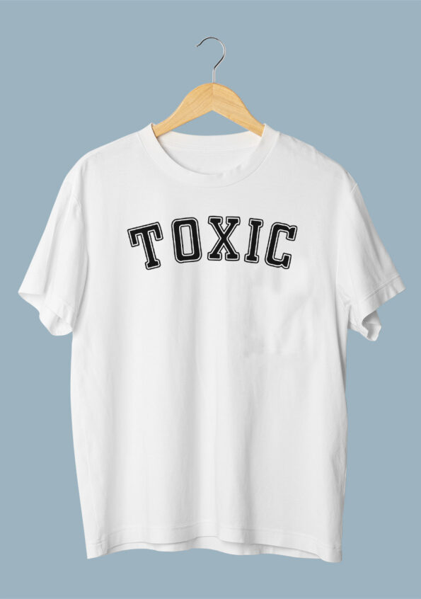 TOXIC Men's White T-shirt 1