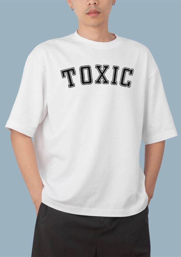 TOXIC Men's White T-shirt