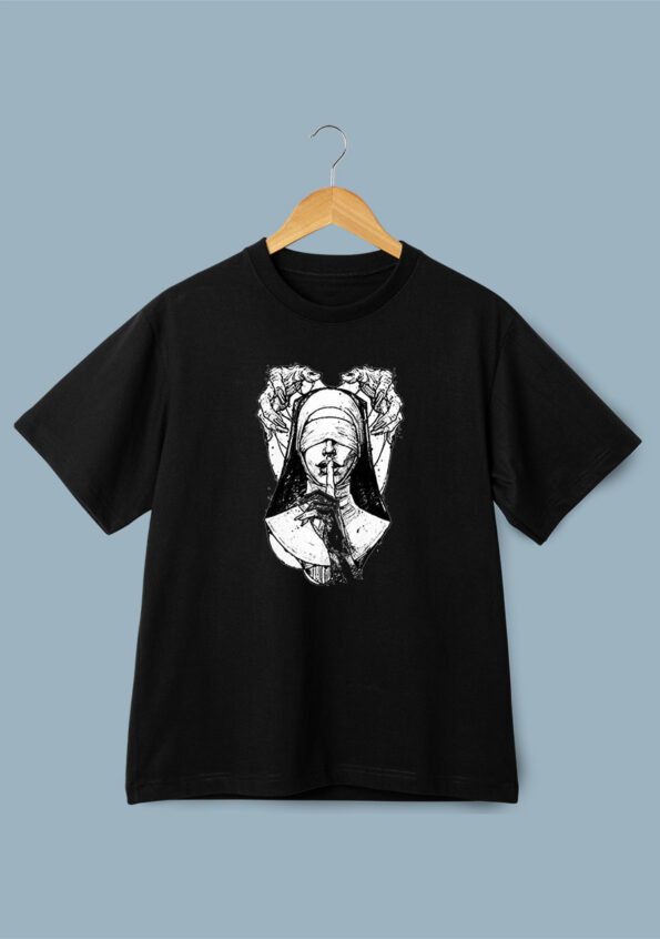 The Nun Man's Black T-Shirt 1