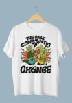 The only Constant is Change Black T-Shirt for Men