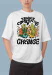 The only Constant is Change Black T-Shirt for Men