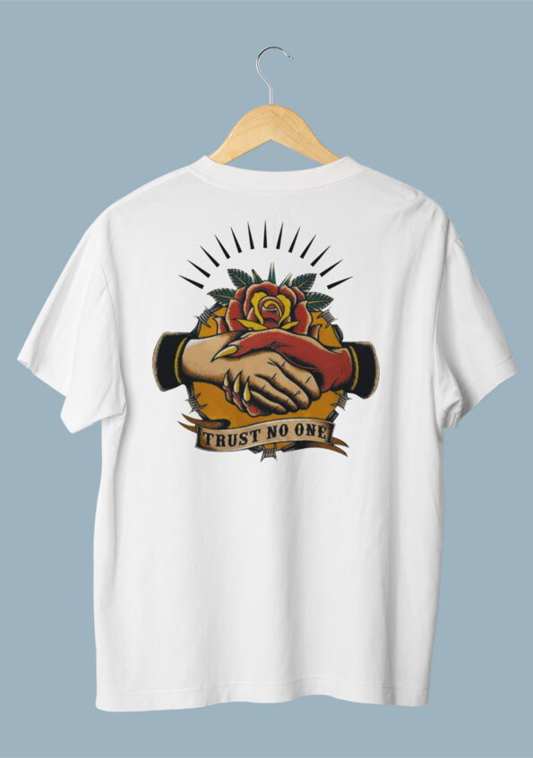 Trust-No-One-Half-Sleeve-White-T-shirt-For-Man-01