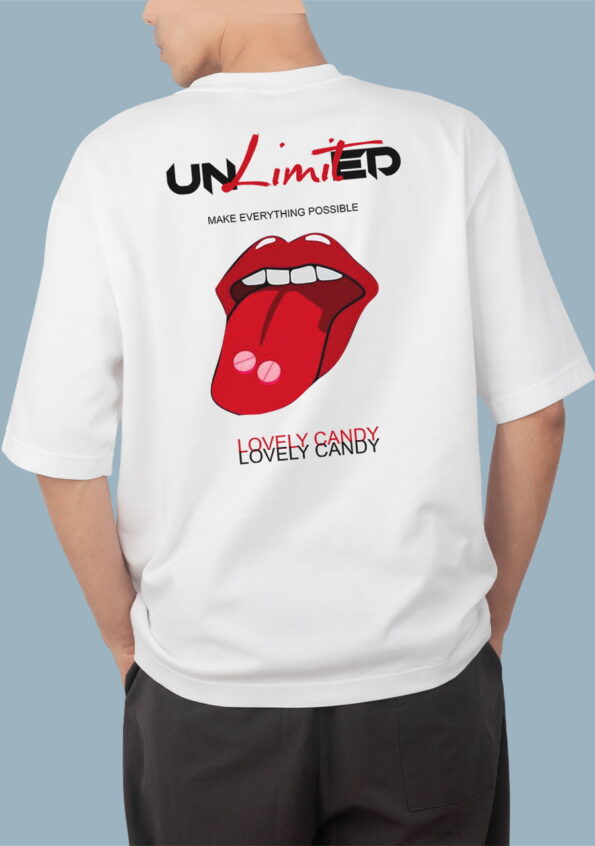 Unlimited Make Everything Possible White T-shirt for Men