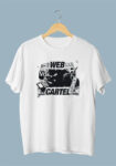 Web Visa Cartel Artwork Oversized Black T-Shirt For Men