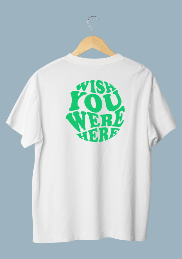 Wish You Were Here Men's White T-shirt 1