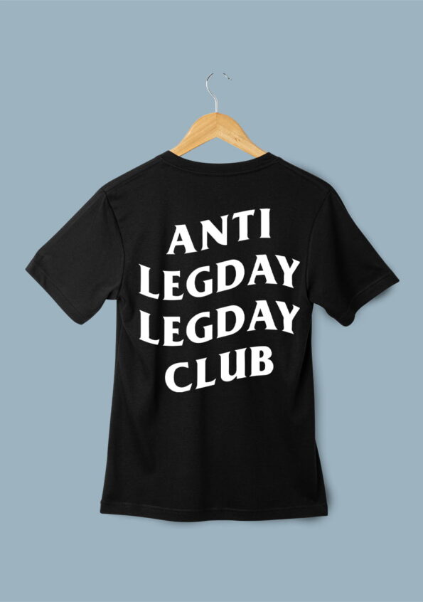 ANTI LEGDAY LEGDAY CLUB Men's Oversized Black T-shirt 1
