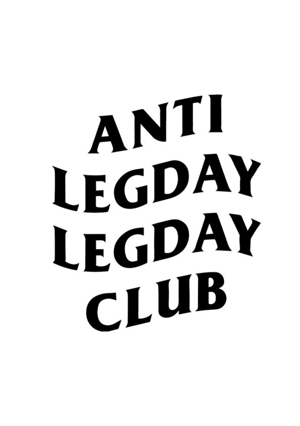 ANTI LEGDAY LEGDAY CLUB Men's Oversized T-shirt White Logo