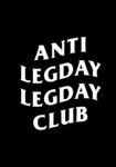 ANTI LEGDAY LEGDAY CLUB Men’s Oversized Black T-shirt