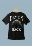 Demon Back Oversized WhiteT-Shirt for Men