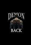 Demon Back Oversized WhiteT-Shirt for Men