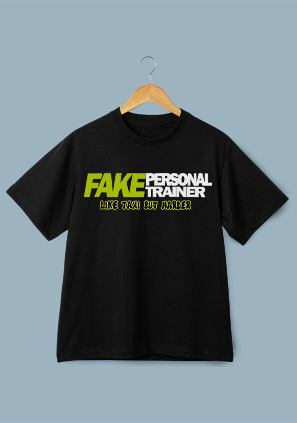 Fake Personal Trainer Black T-Shirt For Men 1
