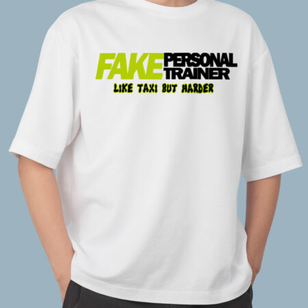 Fake Personal Trainer White T-Shirt For Men