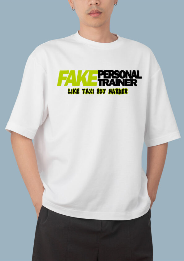 Fake Personal Trainer White T-Shirt For Men