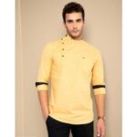 Cotton-Solid-Full-Sleeves-Regular-Fit-Mens-Short-Kurta4.jpg