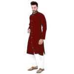 Ethnic-Men-Cotton-Kurta-Set-Maroon.jpg