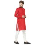 Men-Cotton-Casual-Kurta-Pajama-Set-Red.jpg