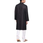 Mens-Plain-Solid-Kurta-Pyjama-Set-Black.jpg