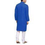 Mens-Plain-Solid-Kurta-Pyjama-Set-Blue.jpg