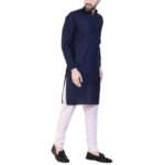 Mens-Plain-Solid-Kurta-Pyjama-Set-Navy-Blue.jpg