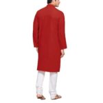 Mens-Plain-Solid-Kurta-Pyjama-Set-Red.jpg