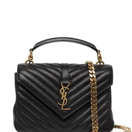 Plaque Quilted Saint Laurent Shoulder Bag for Women