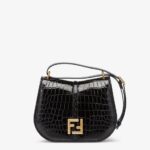 C’mon Black crocodile Fendi leather bag For Women