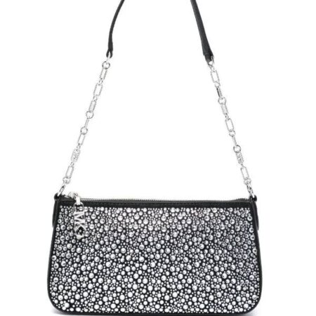 Stud-embellished Leather Michael Kors Shoulder Bag For Women