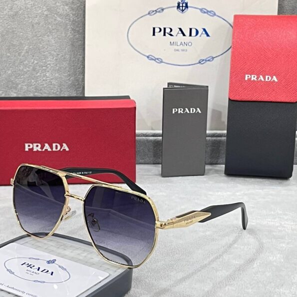 Hexagonal Frame Prada Sunglasses For Men