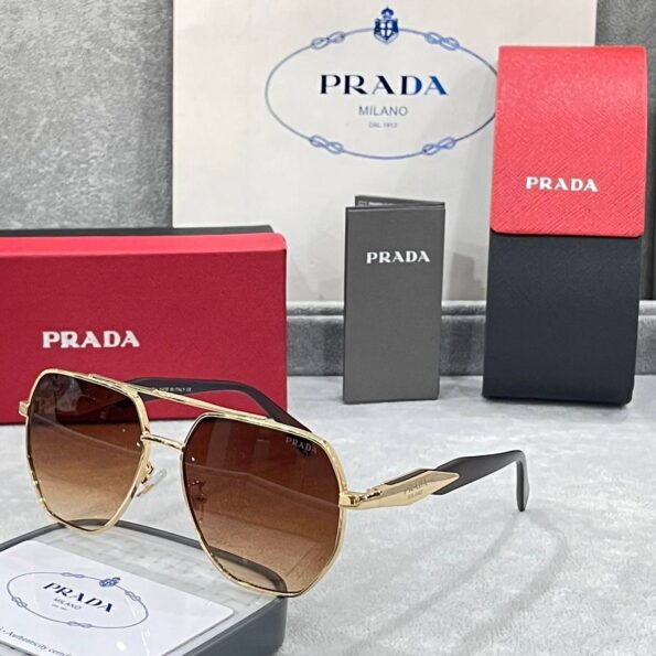 Hexagonal Frame Prada Sunglasses For Men