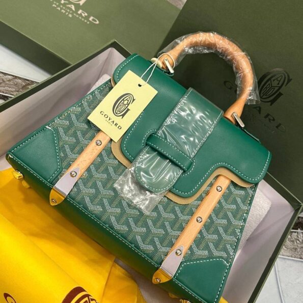 Goyard Saigon Wood Top Handle Handbag