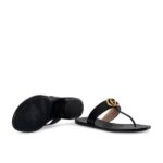 Gucci Double G Leather thong sandals (1)