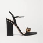 Gucci Marmont logo-embellished leather sandals (7)