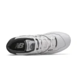 New Balance White and Black 550 Sneakers (3)