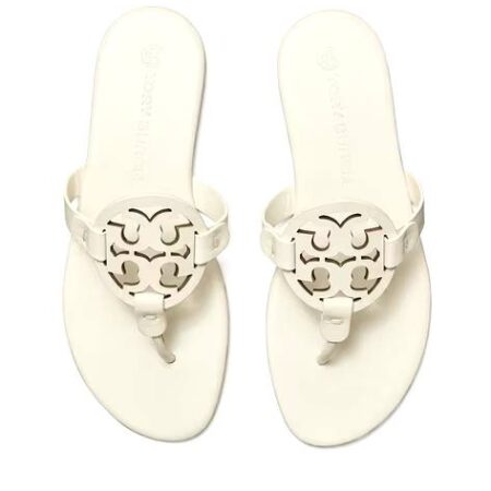 Tory Burch Laser-Cut Miller Flat Sandals