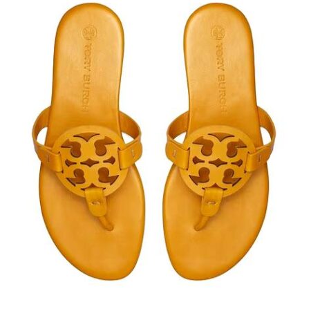 Tory Burch Laser-Cut Miller Flat Sandals