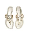 Tory Burch Metallic Leather Miller Sandals