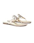 Tory Burch Metallic Leather Miller Sandals (1)