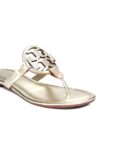 Tory Burch Metallic Leather Miller Sandals (1)