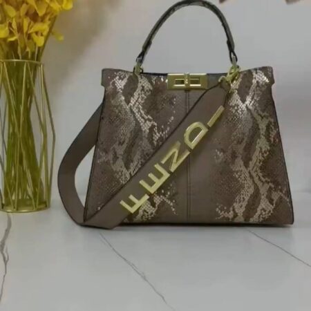 Croco Snake Peekaboo Fendi Tote Bag For Women