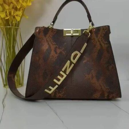 Croco Snake Peekaboo Fendi Tote Bag For Women